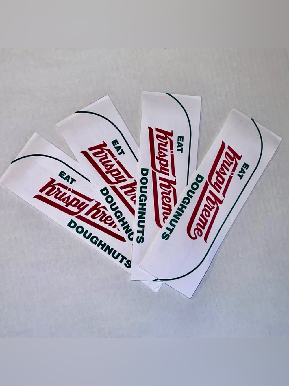 🍩 Lot 4 Krispy Kreme Hats Paper Bakers Caps donuts new OSFM party costume